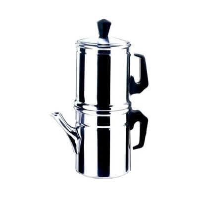 ILSA Napoletana Classica – Caffettiera in Alluminio, 12 Tazze, Cromo Lucido