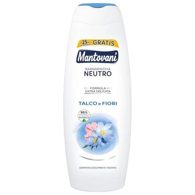 KOOPMAN Mantovani Bagnodoccia Neutro Talco e Fiori, Formula Extra Delicata