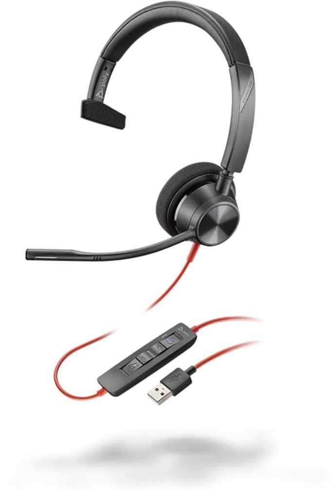 HP Poly Blackwire 3310 – Cuffie monoaurali USB-C per Teams