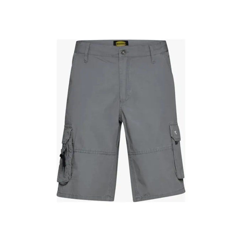 Diadora 1000942 Wonder II Bermuda da Lavoro Uomo 100% Cotone Popeline ISO 13688:2013 colore Grigio
