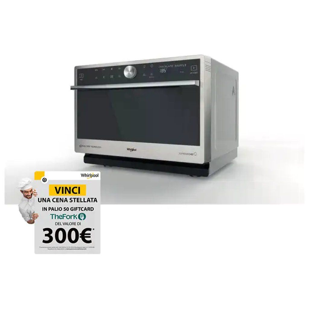Whirlpool Supreme Chef MWSC 9133 SX Microonde Combinato 33 L