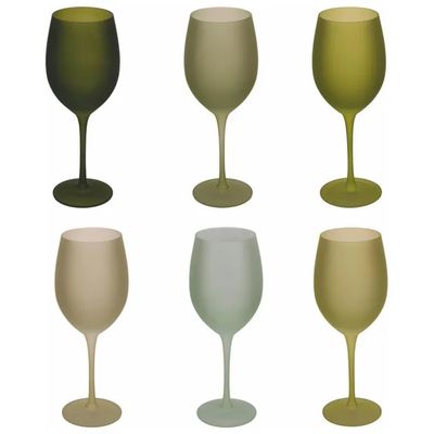 VDE TIVOLI 1996 Villa d’Este Home Tivoli Happy Hour – Set 6 Calici Verdi in Vetro, 650 ml