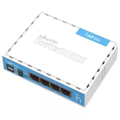 MikroTik hAP lite Router Wi-Fi 2,4 GHz con 4 porte Ethernet