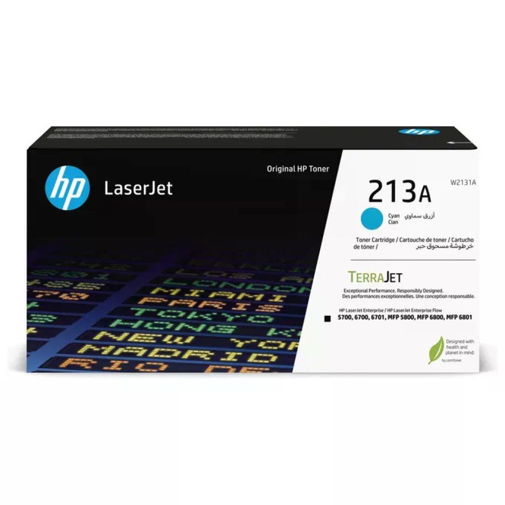 HP Toner originale HP 213A W2131A ciano