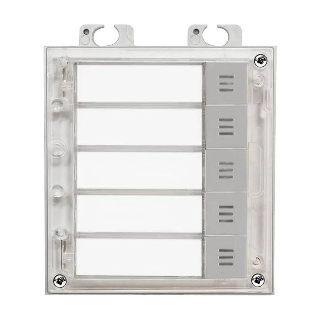 2N Helios IP Verso 9155035 – Modulo aggiuntivo a 5 tasti argento