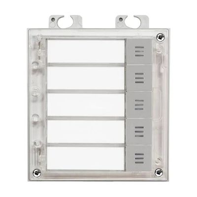 2N 9155035 Helios IP Verso Modulo Aggiuntivo 5 Tasti Personalizzabili Retroilluminati colore Argento 2N 9155035 Helios IP Verso Modulo Aggiuntivo 5 Tasti Personalizzabili Retroilluminati colore Argento