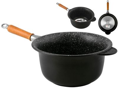 Antik Ars Linea Nera Paiolo 26 cm con Manico Smontabile