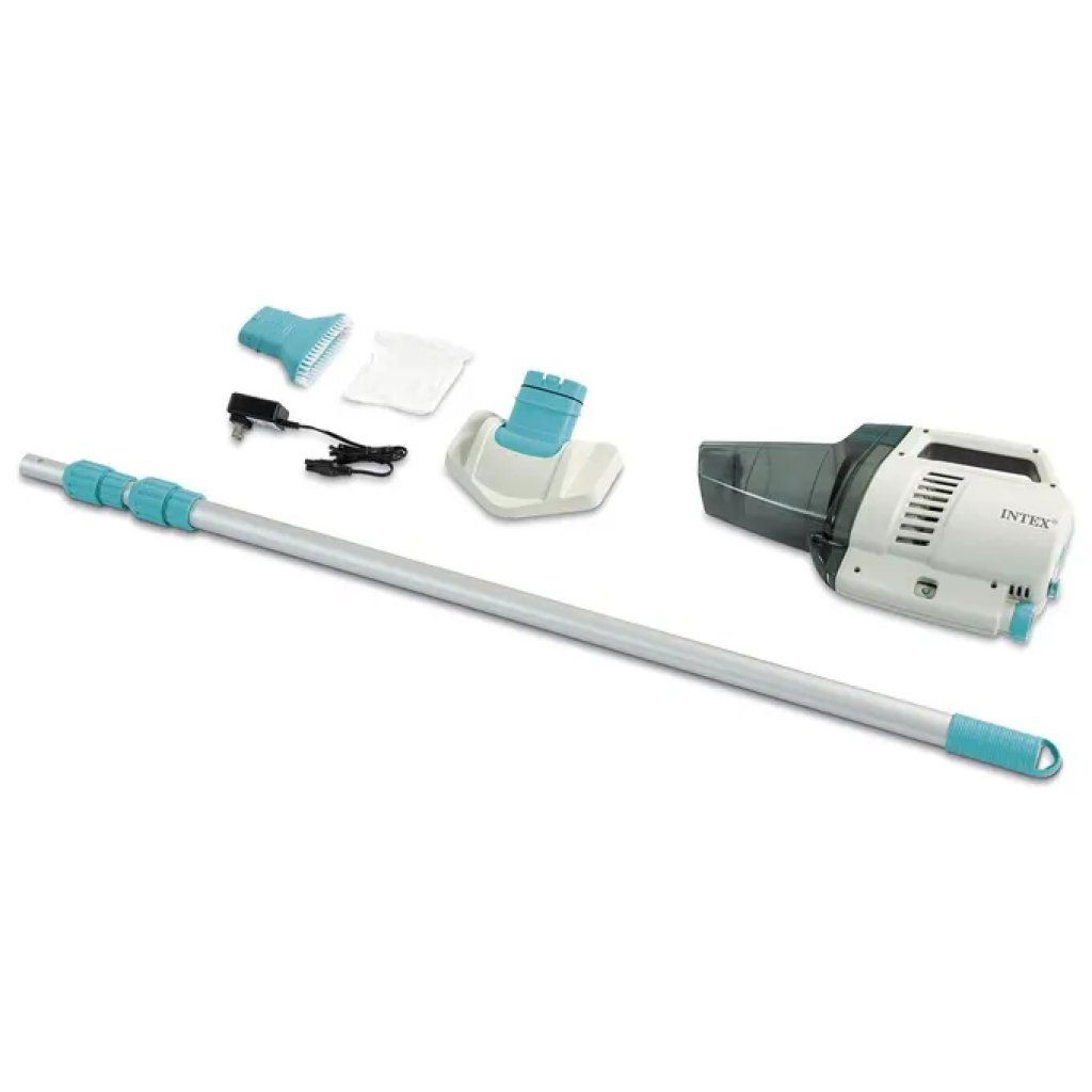 Intex ZR200 28628 Aspirapolvere Ricaricabile per Piscine e Spa Asta 280 cm 2 Testine 100 min autonomia Intex ZR200 28628 Aspirapolvere Ricaricabile per Piscine e Spa Asta 280 cm 2 Testine 100 min autonomia