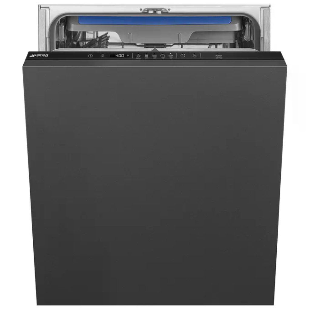Smeg STL362DQ Lavastoviglie da Incasso Integrata, 14 Coperti, Classe D, 60 cm, Nero
