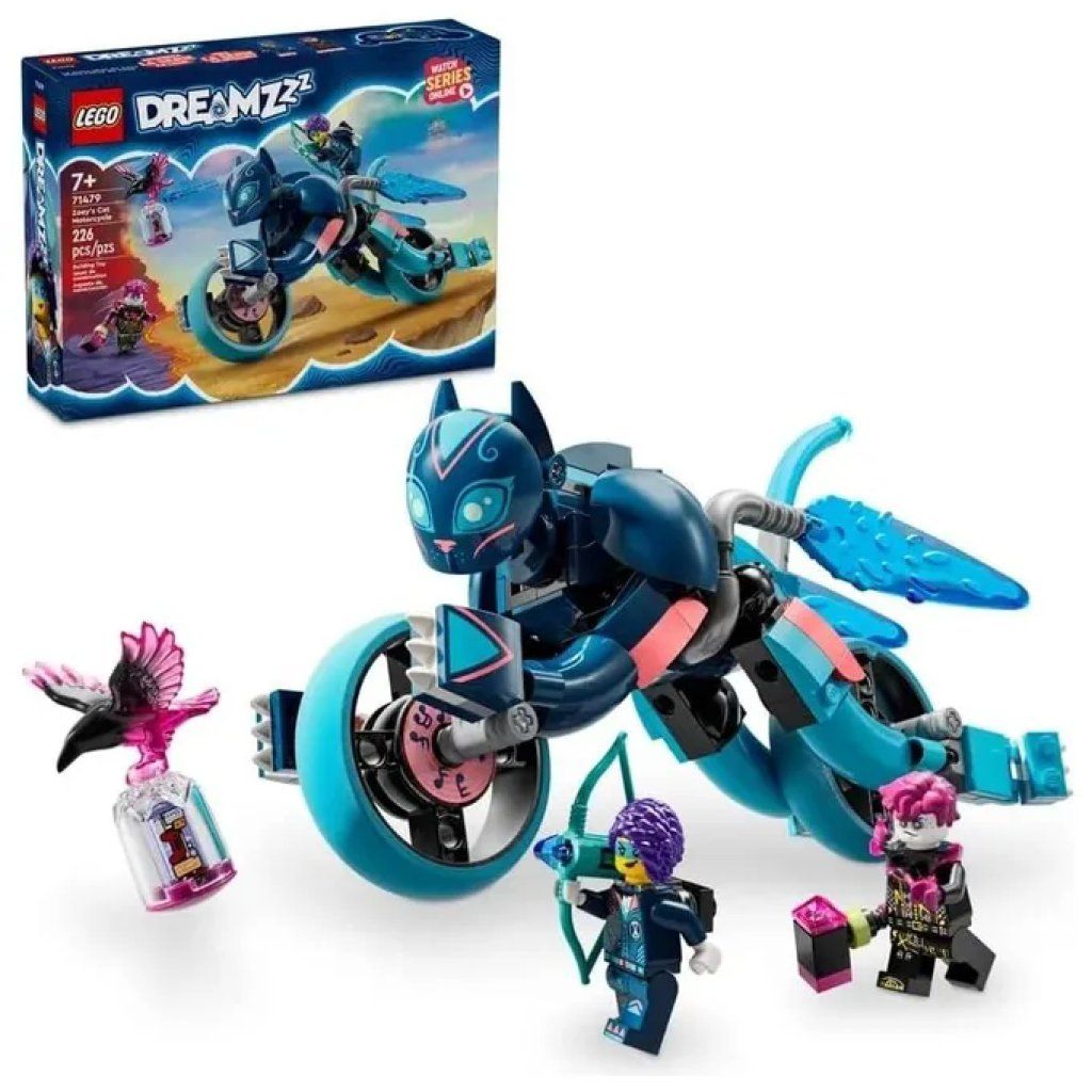 LEGO DREAMZzz La moto-gatto di Zoey, set da 226 pezzi