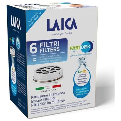 Laica FD06A Fast Disk – 6 filtri di ricambio a carboni attivi