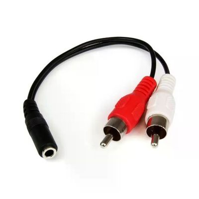 StarTech.com adattatore audio jack 3,5 mm a 2 RCA, 15 cm