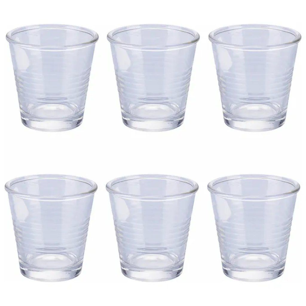 VDE TIVOLI 1996 Villa d’Este Glace Party – Set 6 Bicchieri da Liquore in Vetro, 90 ml