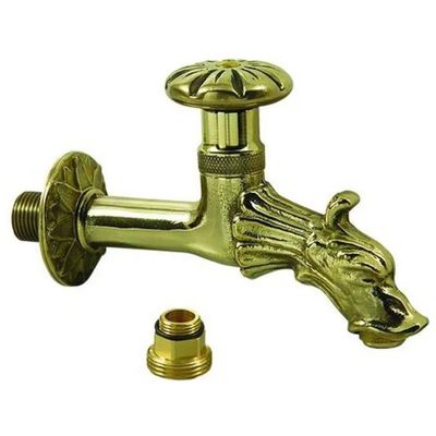 VIGOR-BLINKY Rubinetto in Ottone per Fontana con Volano e Rosone, Attacco 1/2”