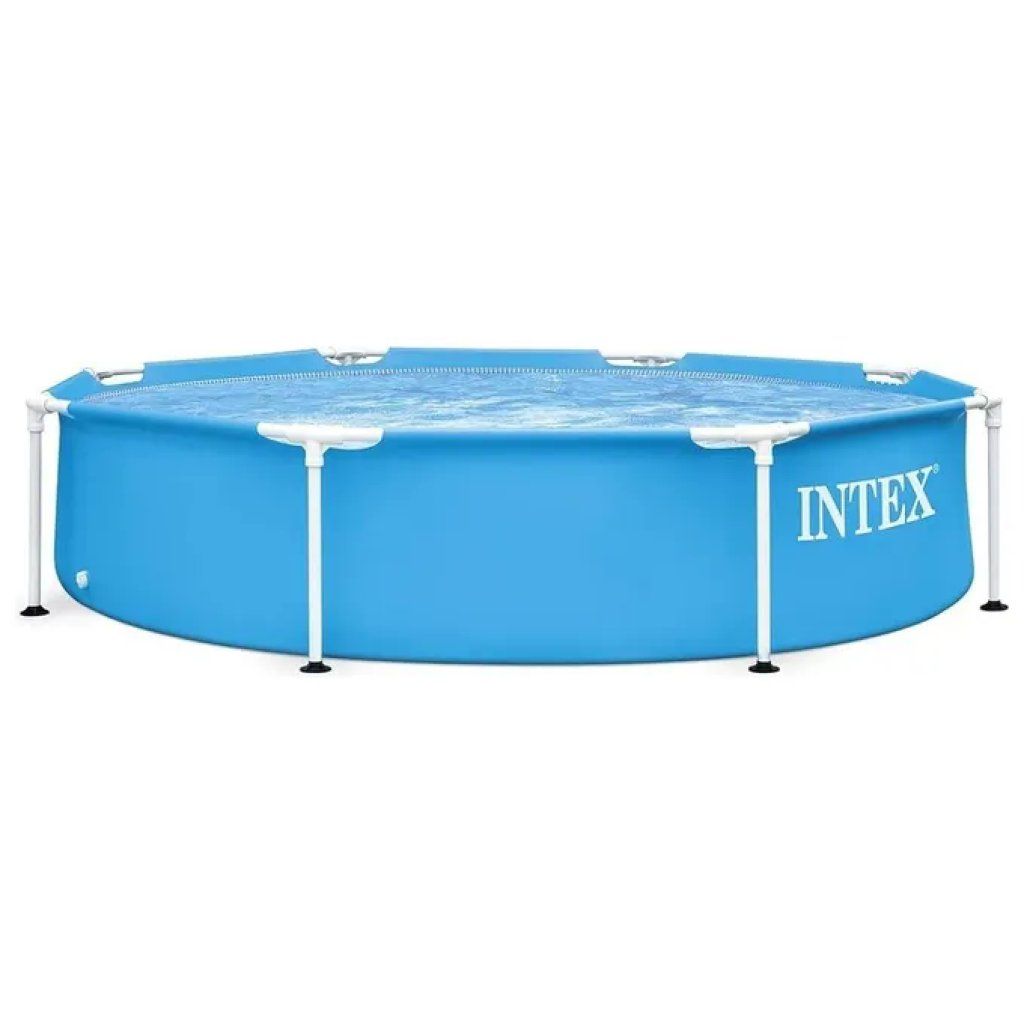 Intex 28205NP Metal Frame Piscina Fuori Terra Rotonda 244x51 cm 1828 L PVC 3 Strati colore Blu