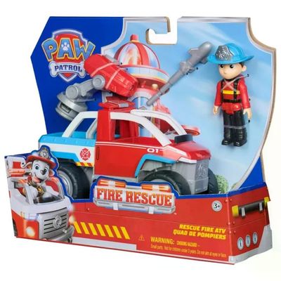 SPIN MASTER Paw Patrol Fire Rescue – Veicolo dei pompieri con Ryder