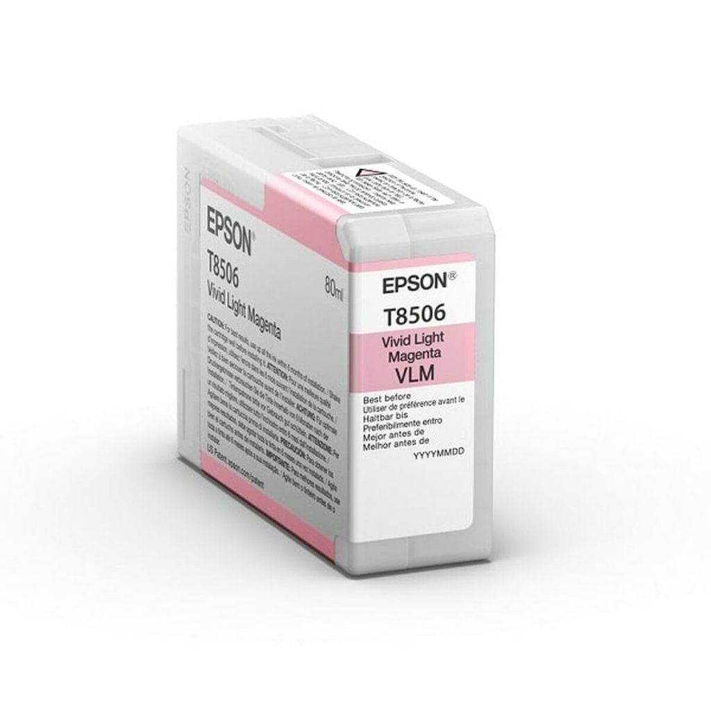 Epson C13T85060N Cartuccia Originale Magenta Chiaro Vivido, 80 ml Epson C13T85060N Cartuccia Originale Magenta Chiaro Vivido, 80 ml