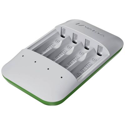 VARTA Eco Charger Pro Recycled – Caricabatterie NiMH a 4 slot