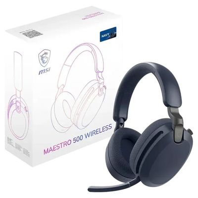 MSI Maestro 500 Cuffie Wireless ANC Bluetooth 5.4 – Blu Marino