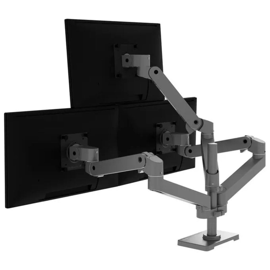 Ergotron LX Pro – Braccio per monitor grigio scuro