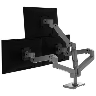 Ergotron LX Pro – Braccio per monitor grigio scuro