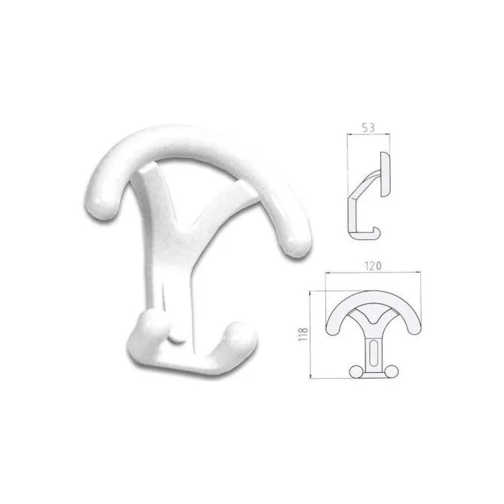 Ghidini Dumbo Appendiabiti da Parete in Nylon Bianco