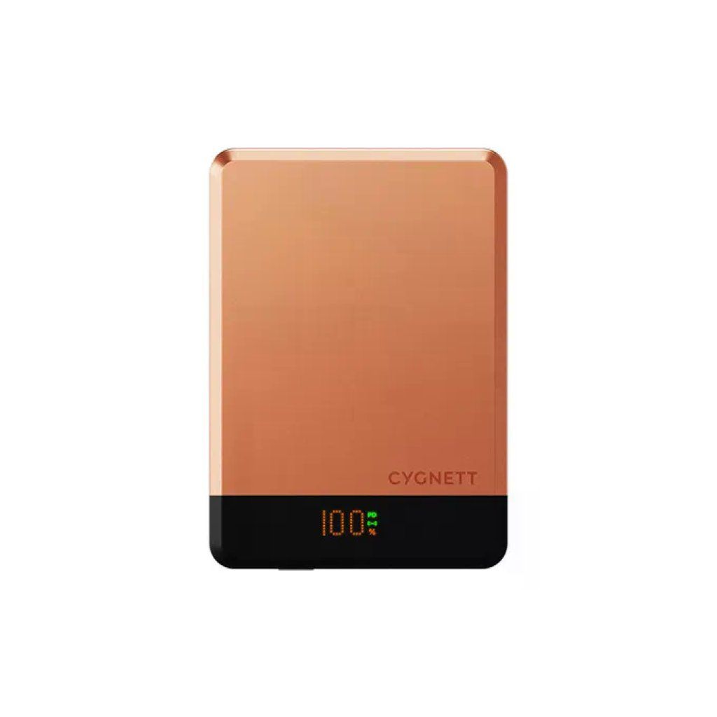 Cygnett MagSlim Power Bank 10.000 mAh MagSafe Qi, 20 W, Rame