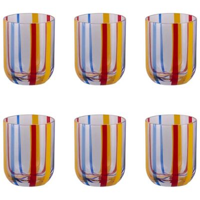 VDE TIVOLI 1996 Villa d’Este Carousel – Set 6 bicchieri da acqua in vetro, 320 ml