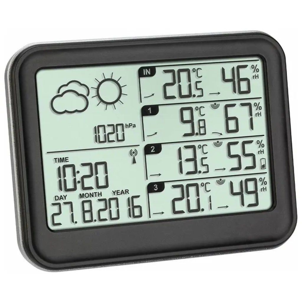 TFA-Dostmann View 35.1142.01 – Stazione meteorologica wireless nera