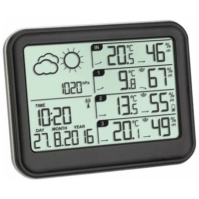 TFA-Dostmann View 35.1142.01 – Stazione meteorologica wireless nera