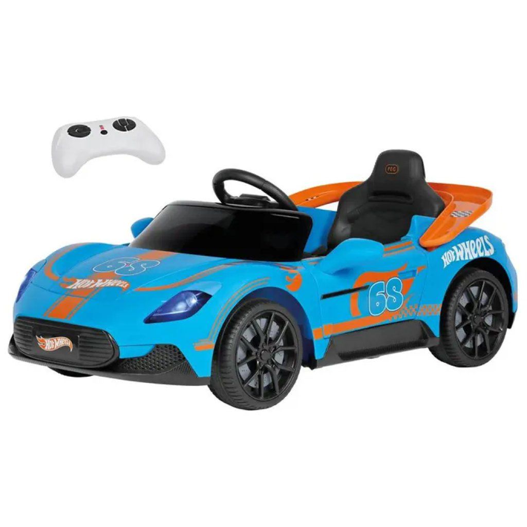 Peg Perego Hot Wheels RC 12V, auto elettrica per bambini con radiocomando