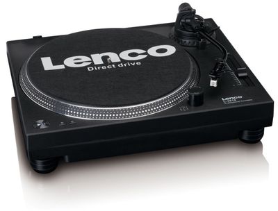 Lenco L-3818 Giradischi a Trazione Diretta USB, Nero