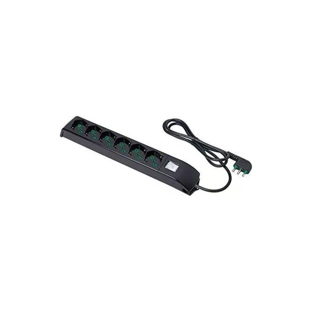 Fanton Fido FME410201 Multipresa 6 Prese Bipasso 16A Nera