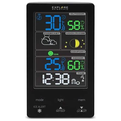 Explore Scientific WSC4009 Stazione Meteo Touch a Colori Explore Scientific WSC4009 Stazione Meteo Touch a Colori