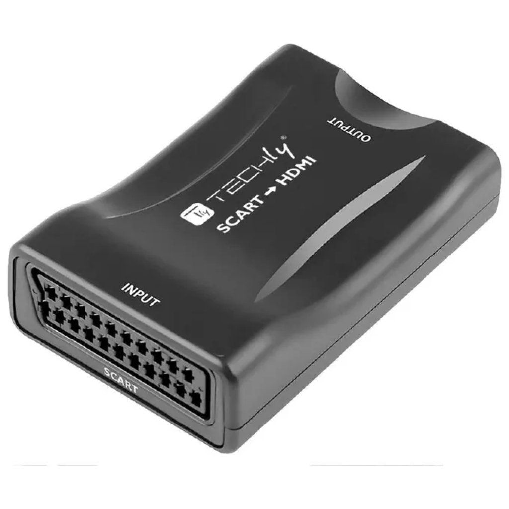 Techly IDATA SCART-HDMI3 – Convertitore da SCART a HDMI 1080p