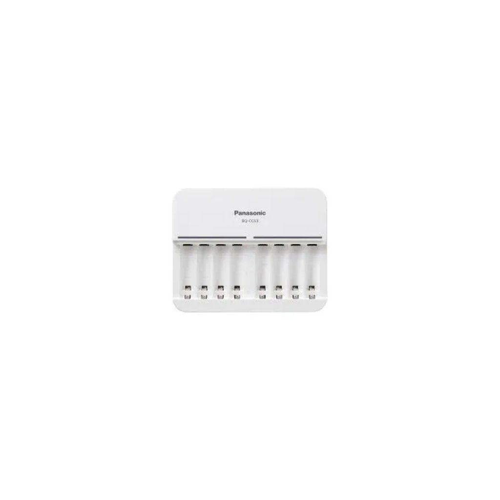 Panasonic BQ-CC63E Caricabatterie per 8 Batterie AA/AAA Panasonic BQ-CC63E Caricabatterie per 8 Batterie AA/AAA