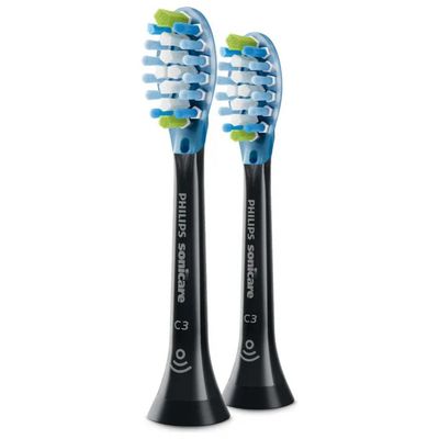 Philips Sonicare C3 Plaque Defence HX9042/88 – 2 Testine di Ricambio Nere