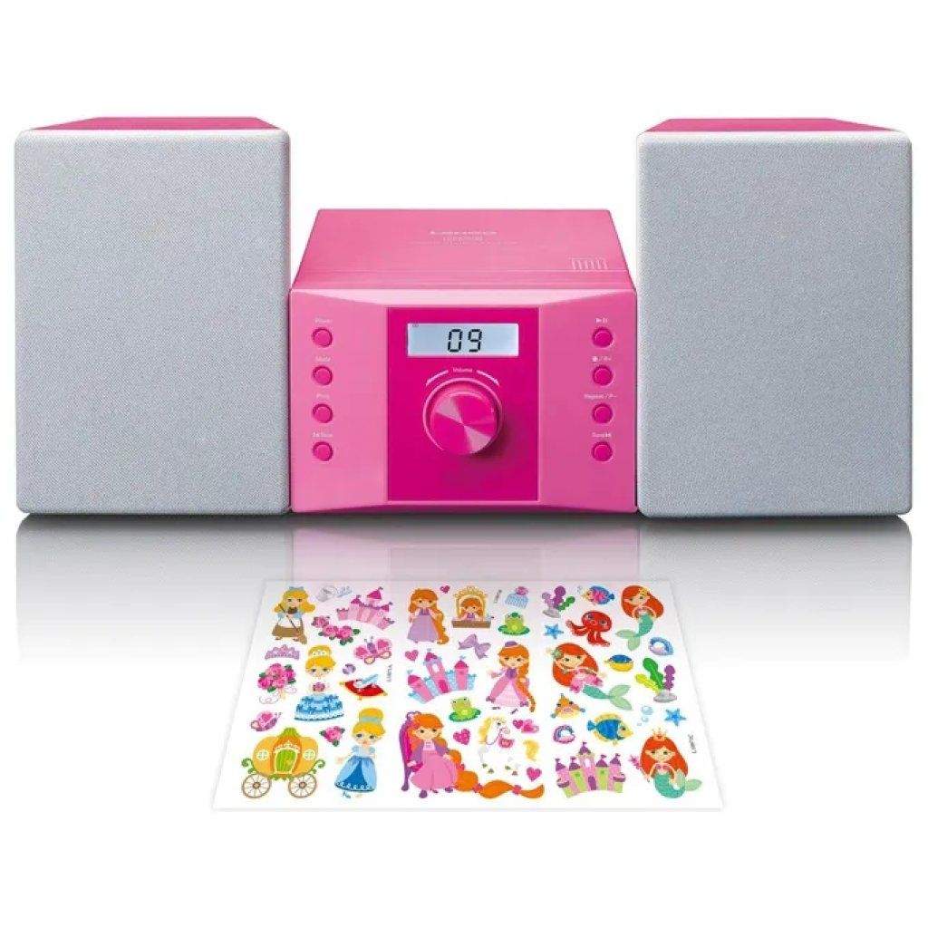 Lenco MC-013PK Stereo Portatile CD/FM Rosa