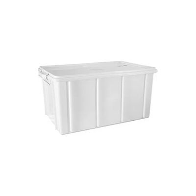 Giganplast GPS455407 Cassetta per Alimenti con Coperchio 55x40x29 cm Bianca
