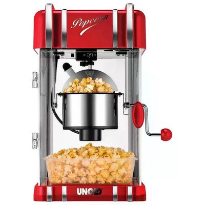UNOLD Retro Macchina per Popcorn 300 W Rosso e Argento