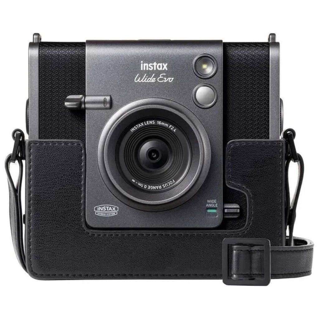 FUJIFILM Custodia Fujifilm per Instax Wide EVO con Tracolla – Nera