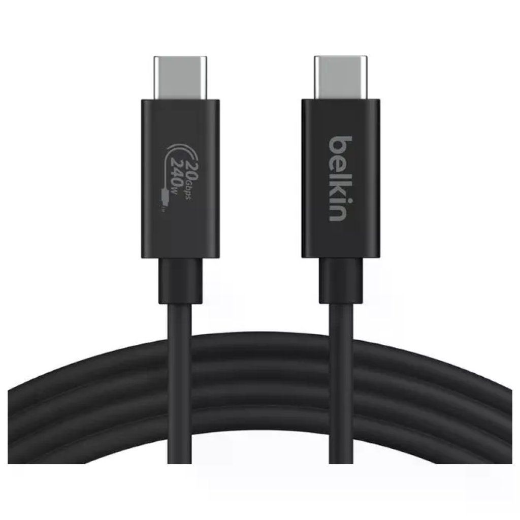 Belkin cavo USB-C USB4 Gen 2x2, 20 Gbit/s, 2 m, nero Belkin cavo USB-C USB4 Gen 2x2, 20 Gbit/s, 2 m, nero