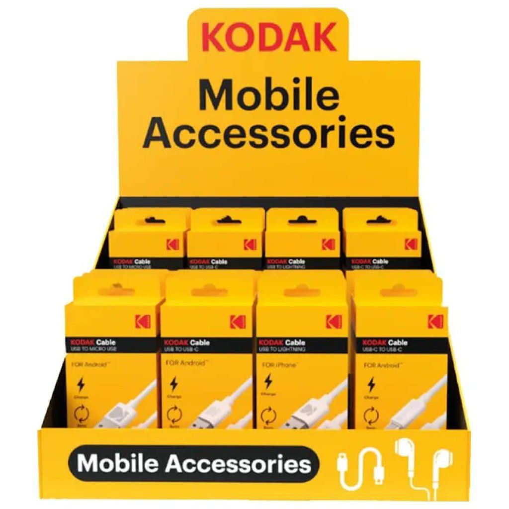 Kodak Expo Kit 24 Cavi per Smartphone USB-C, Lightning e Micro-USB