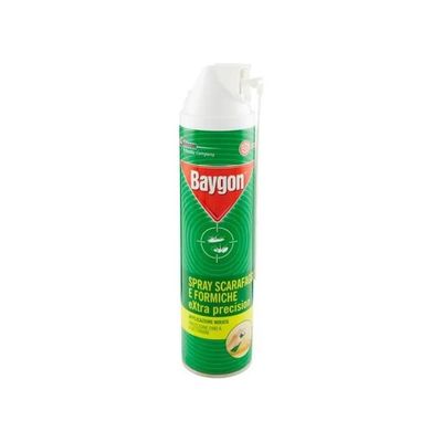 Baygon Extra Precision Insetticida Spray per Scarafaggi e Formiche, 400 ml Baygon Extra Precision Insetticida Spray per Scarafaggi e Formiche, 400 ml