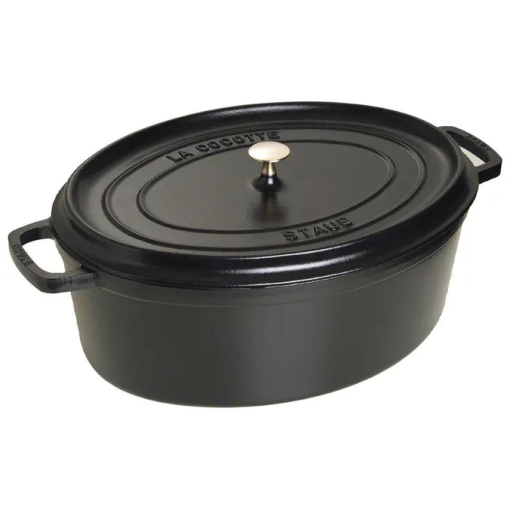Staub Cocotte Ovale in Ghisa 12 L, 41 cm, Nero