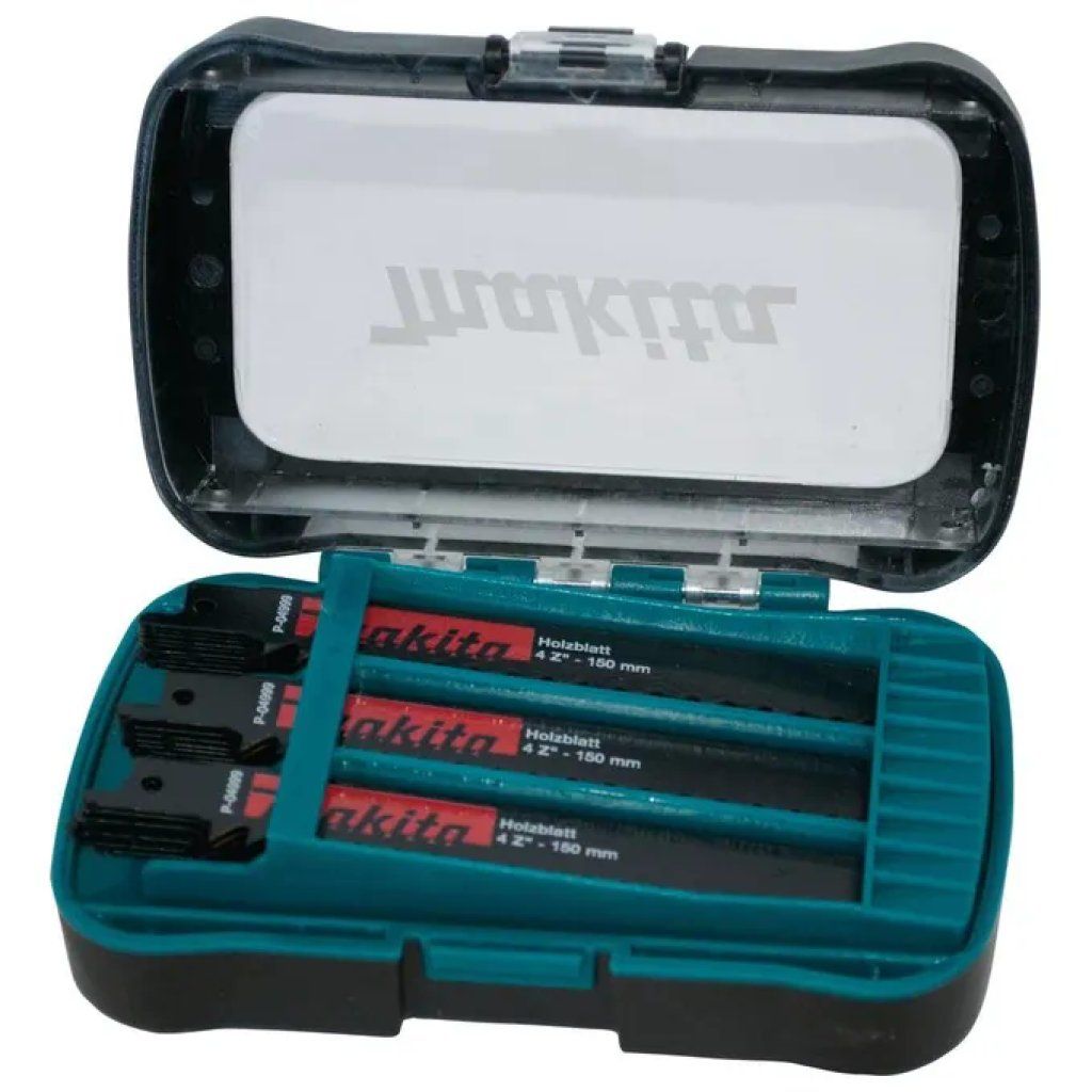 Makita P-81278 Set di Lame per Sega Alternativa 27 Pezzi per Legno Lunghezza 150 mm TPI 4 Spessore Lama 0