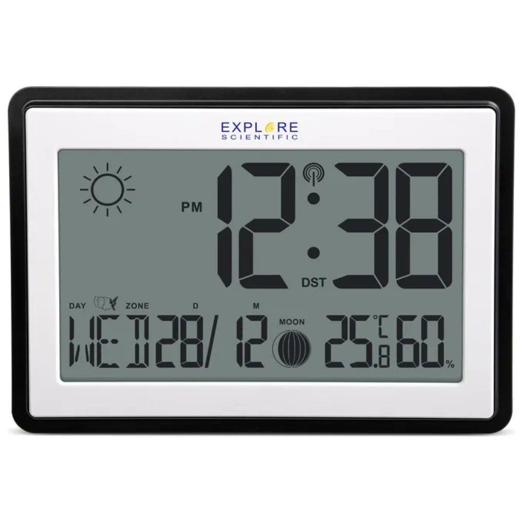 Explore Scientific RDC8002 Orologio Radiocontrollato con Sveglia Explore Scientific RDC8002 Orologio Radiocontrollato con Sveglia