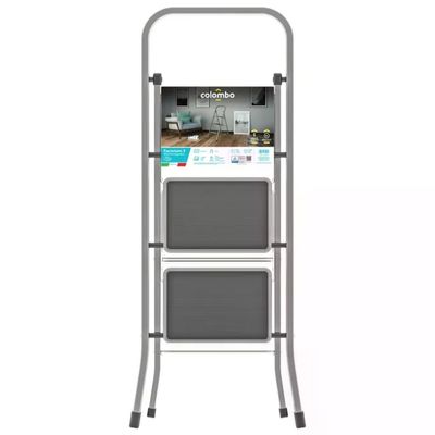 Colombo Factotum G110AT2W – Sgabello pieghevole in alluminio a 2 gradini