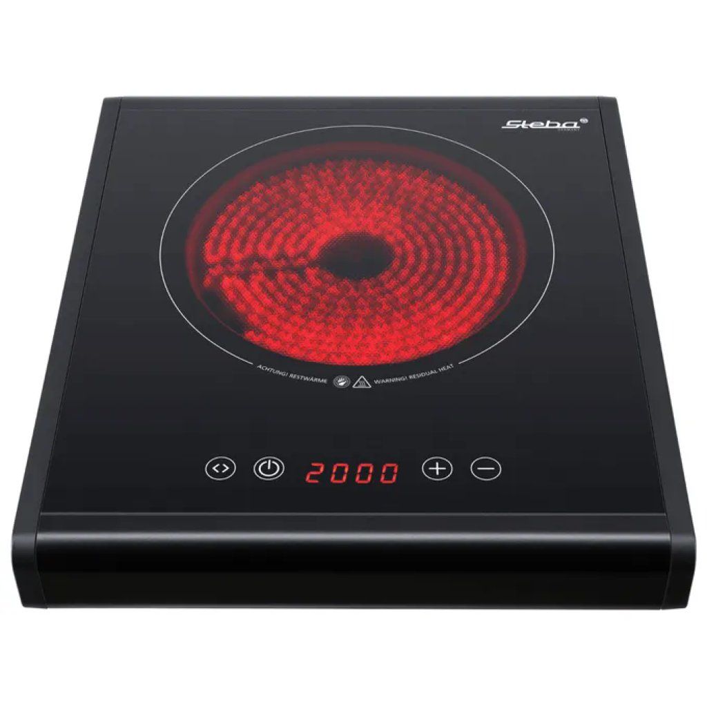 Steba HK 25 – Piastra in vetroceramica 2000 W, nera