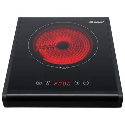 Steba HK 25 – Piastra in vetroceramica 2000 W, nera